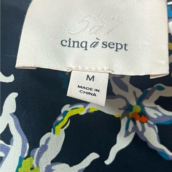 5 à 7 Floral Black Women's Top - Picture 8 of 10